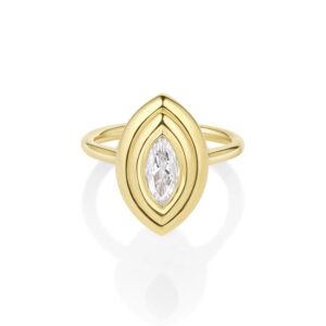 0.45ct In Orbit Marquise Diamond Ring
