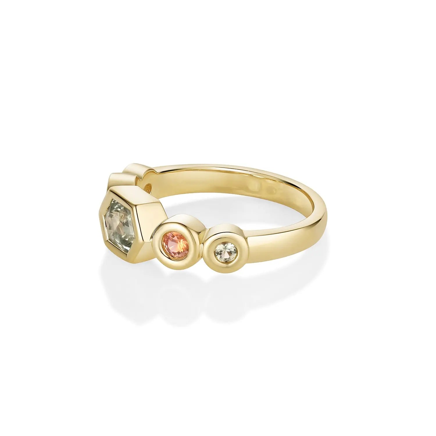 0.63ct Montana Sapphire Linear Band - Image 3