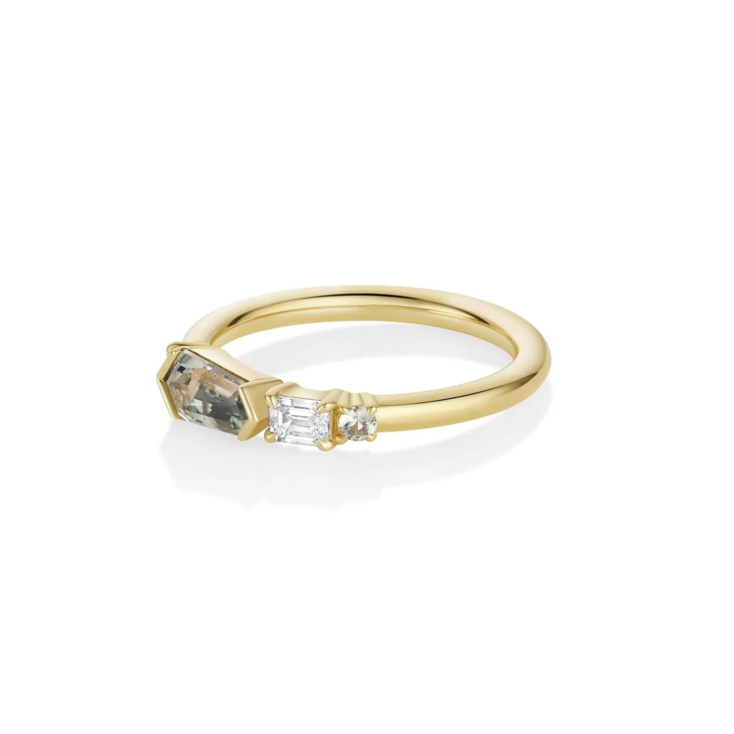 0.72ct Sapphire and Diamond Linear Band - Image 3