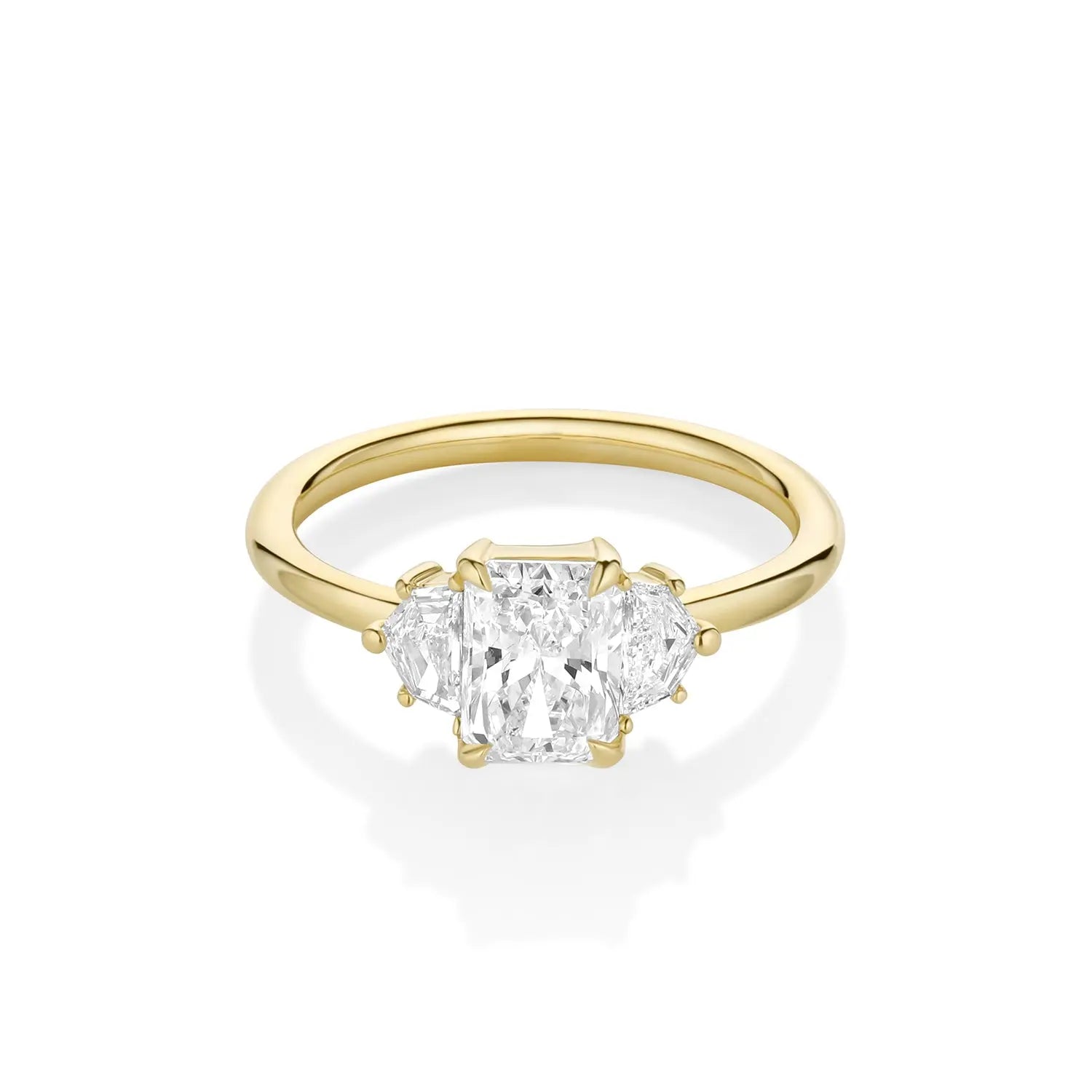 1.09ct Radiant Diamond Band & 0.28tcw Cadillac Diamond Ring