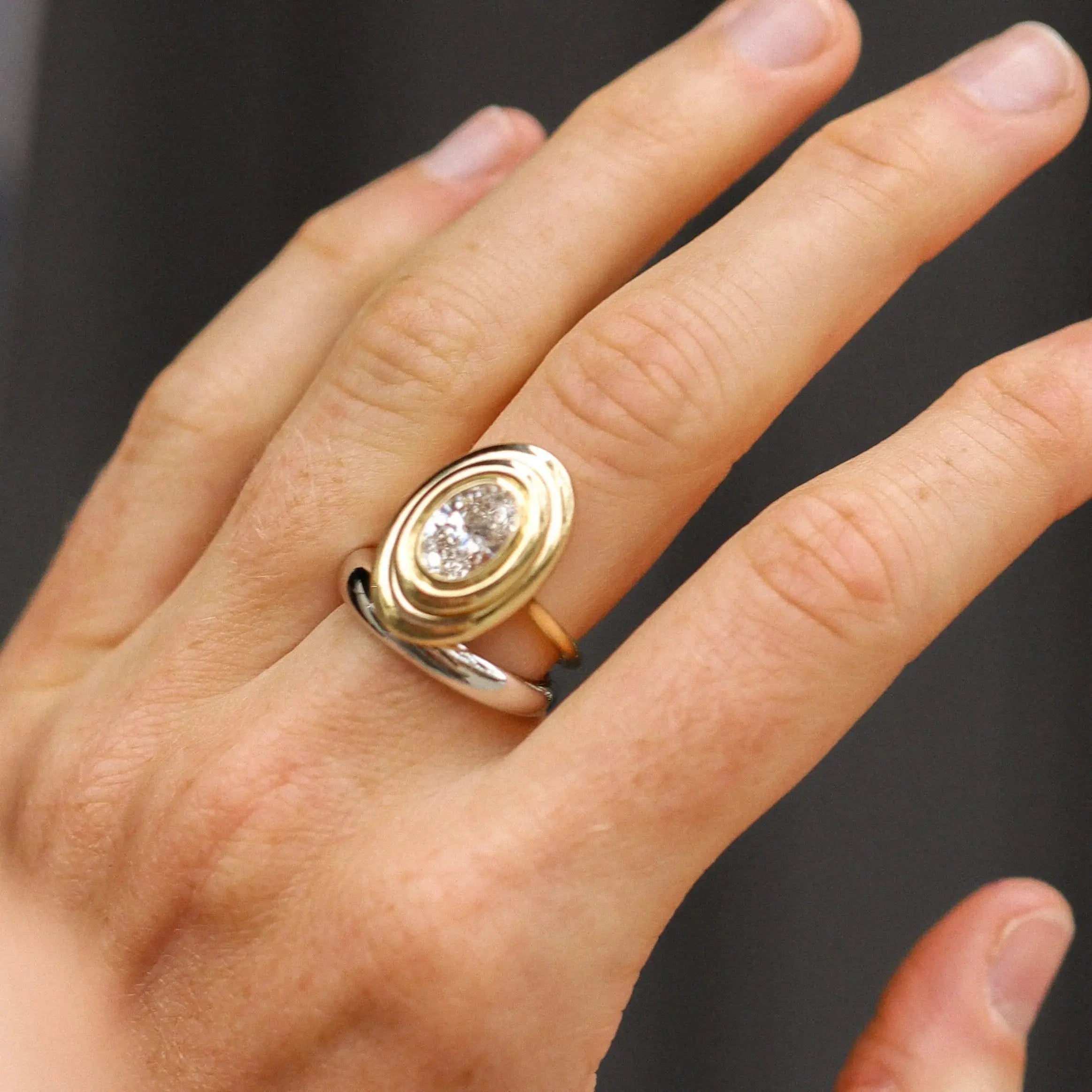 The In-Orbit Oval Engagement Ring - Image 2