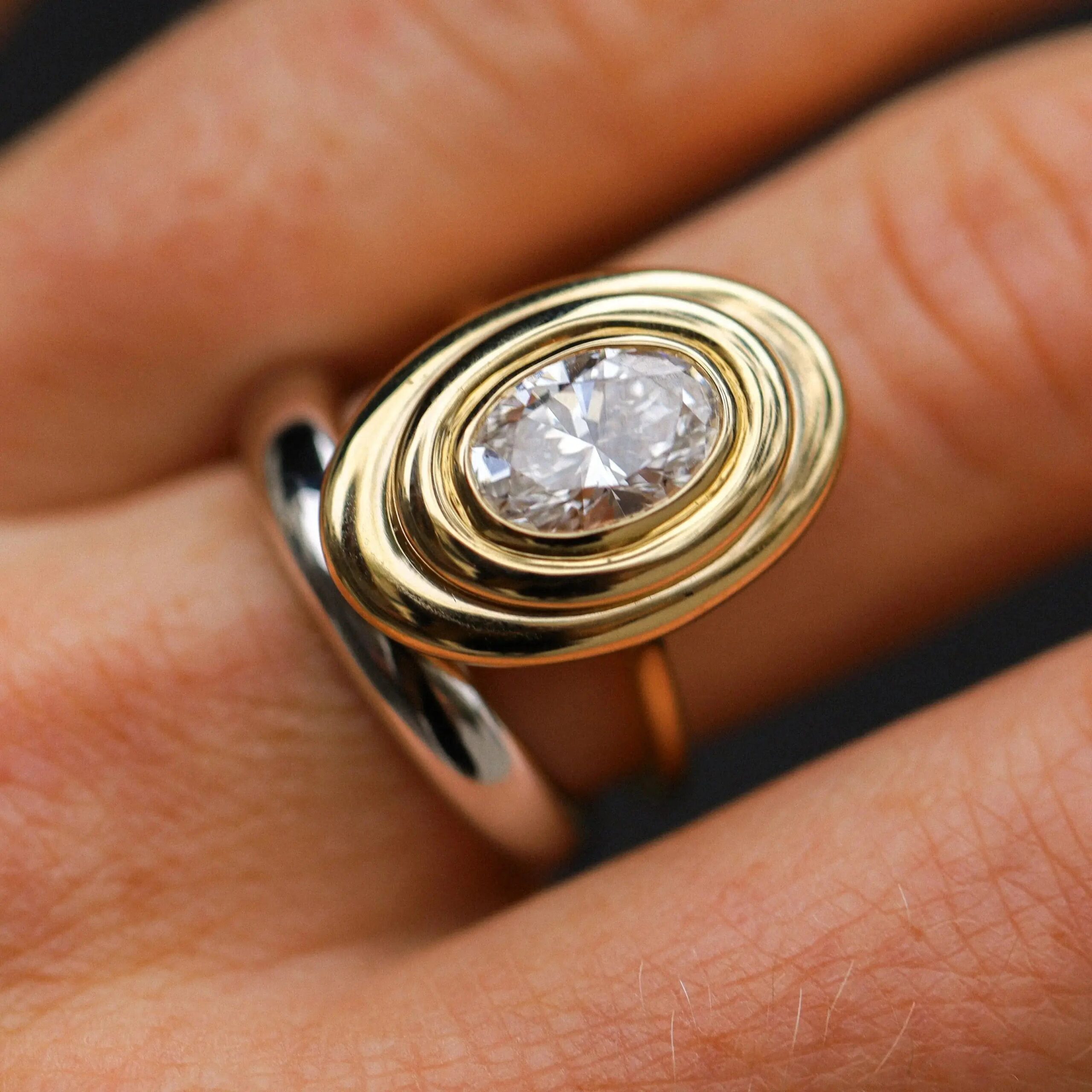 The In-Orbit Oval Engagement Ring - Image 5