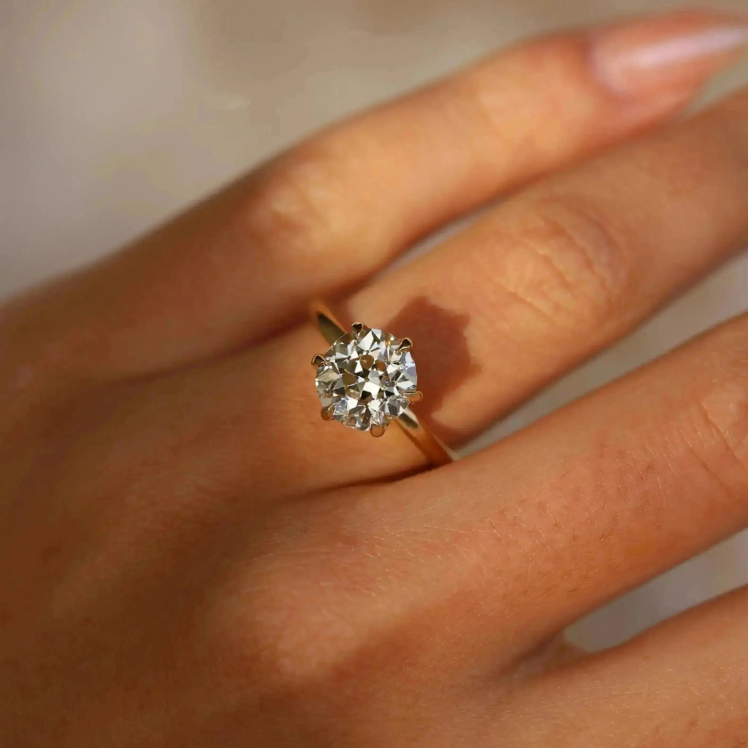 The Camille Round Brilliant Solitaire Engagement Ring - Image 5