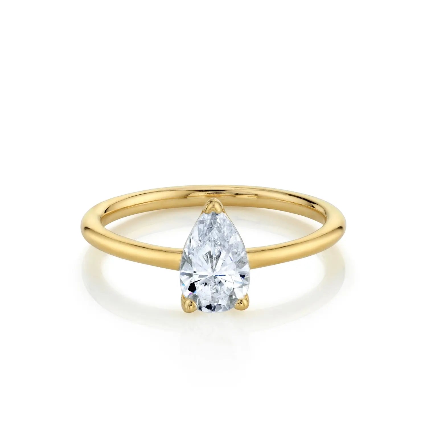 The Lola Pear Solitaire Engagement Ring