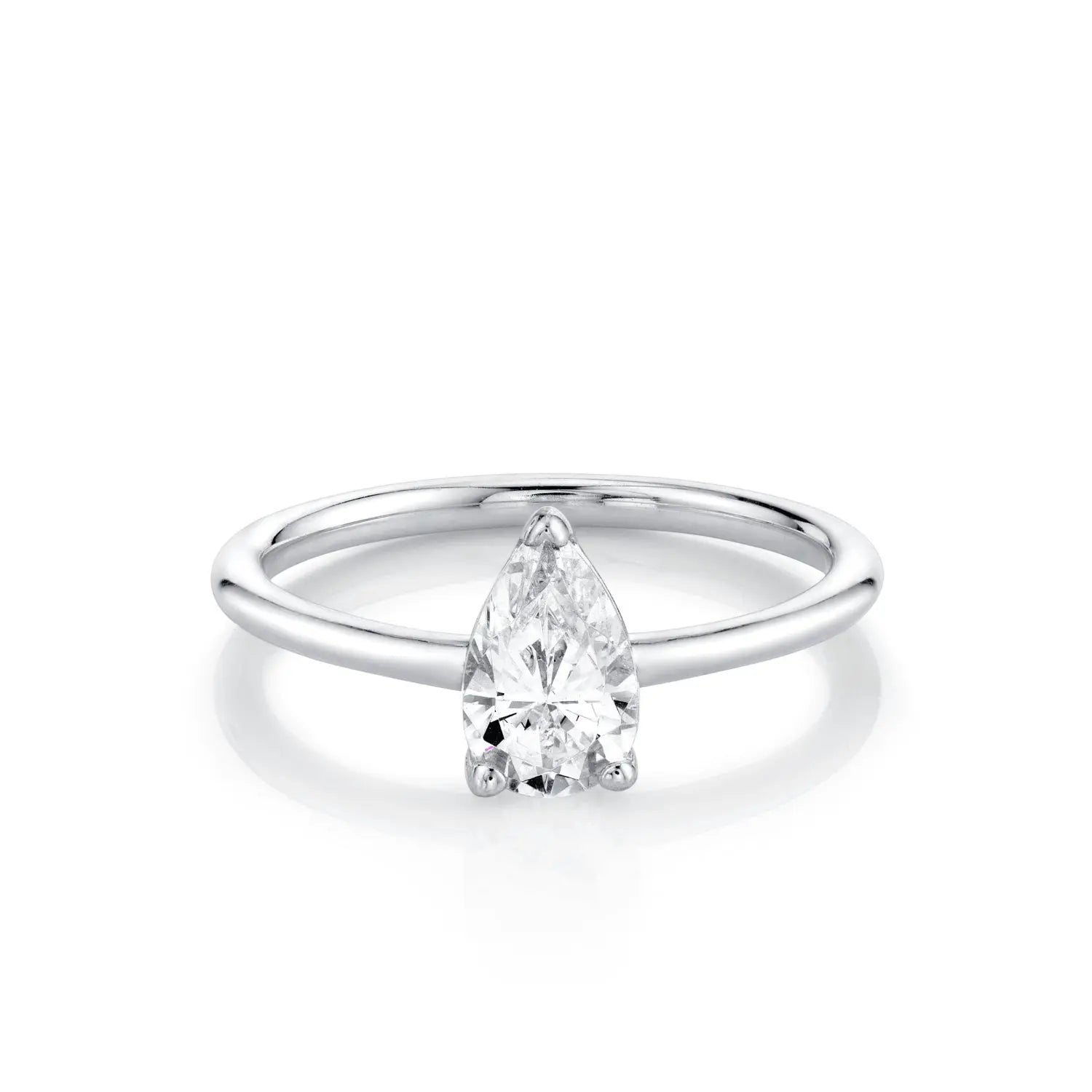 The Lola Pear Solitaire Engagement Ring