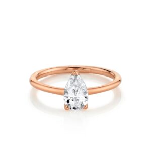 The Lola Pear Solitaire Engagement Ring