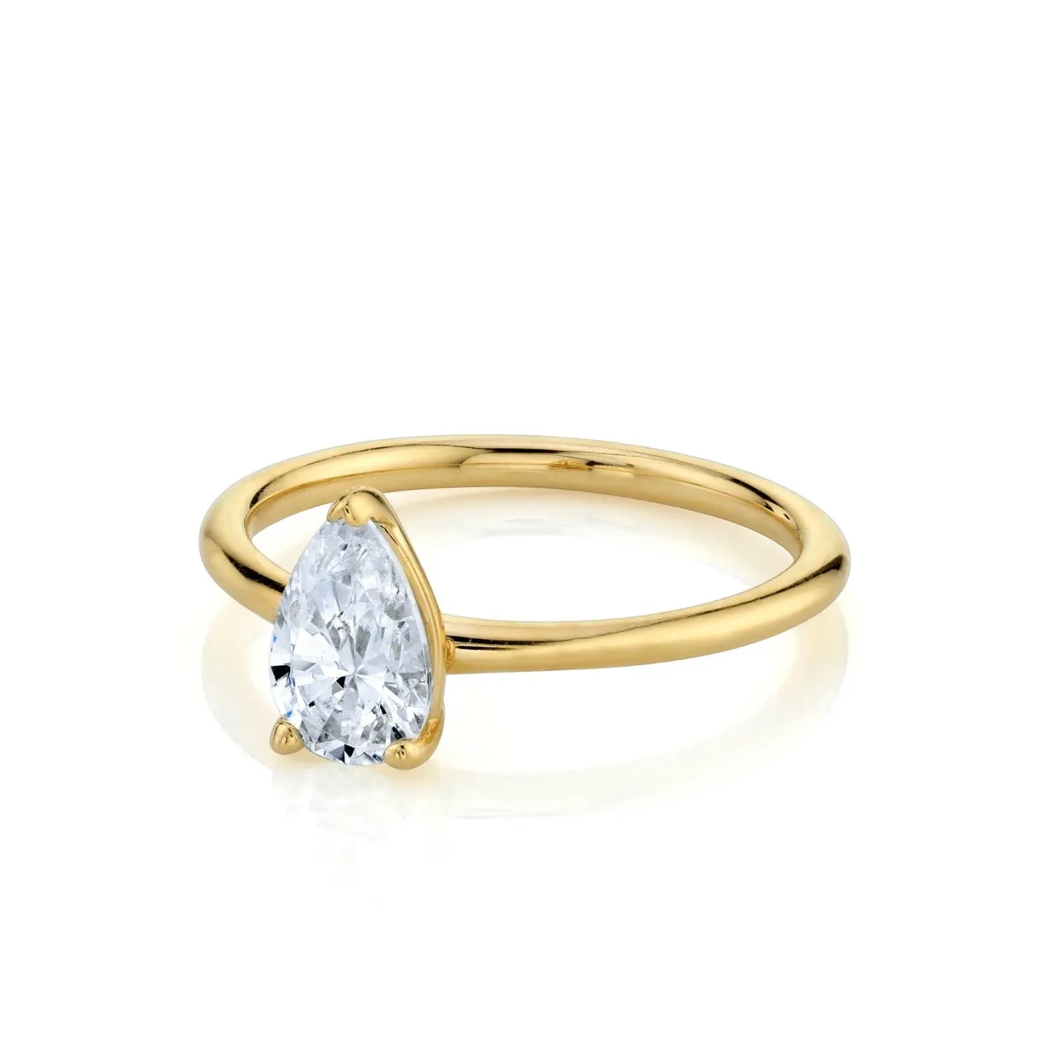 The Lola Pear Solitaire Engagement Ring - Image 3