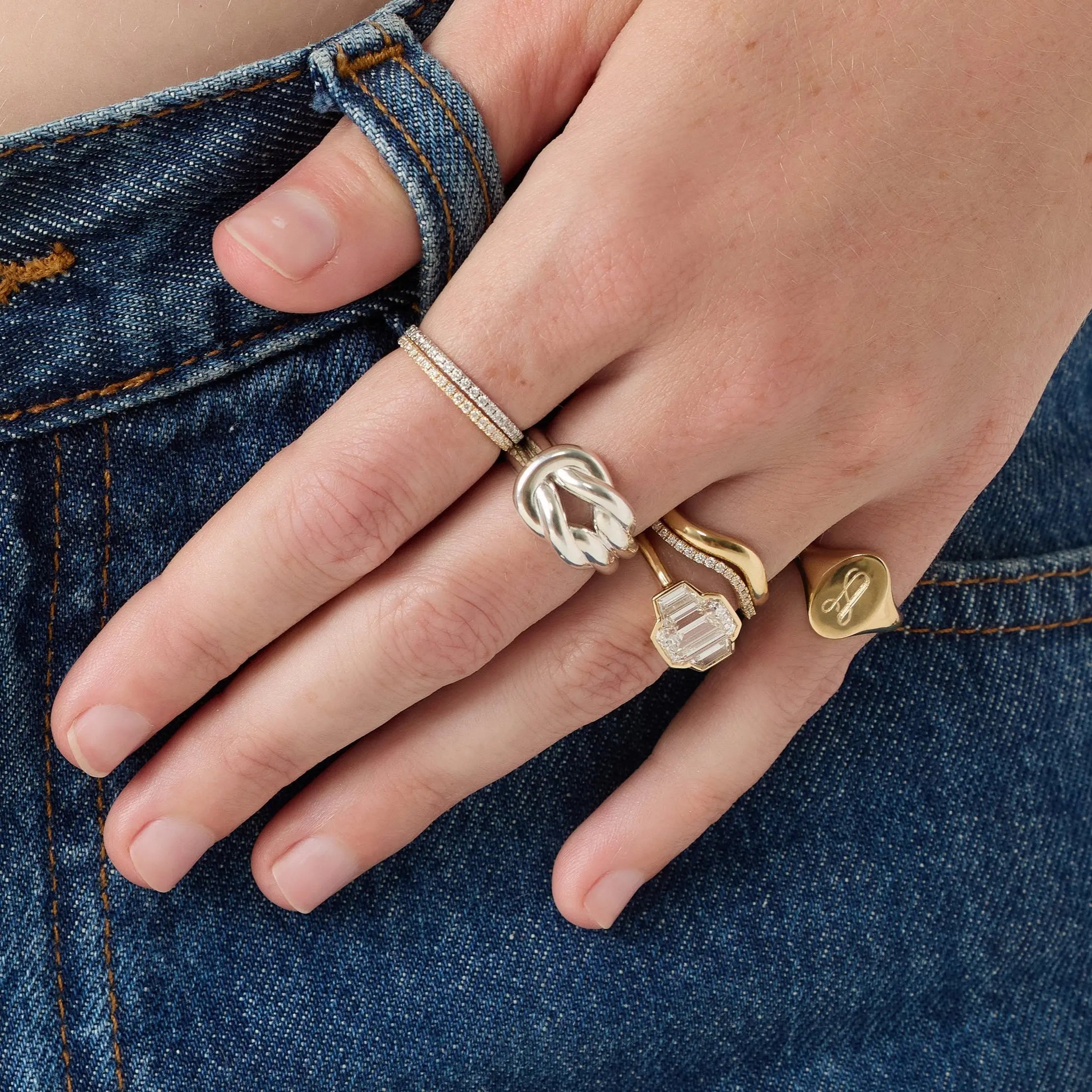 Alma Victorian Lover’s Knot Ring - Image 2