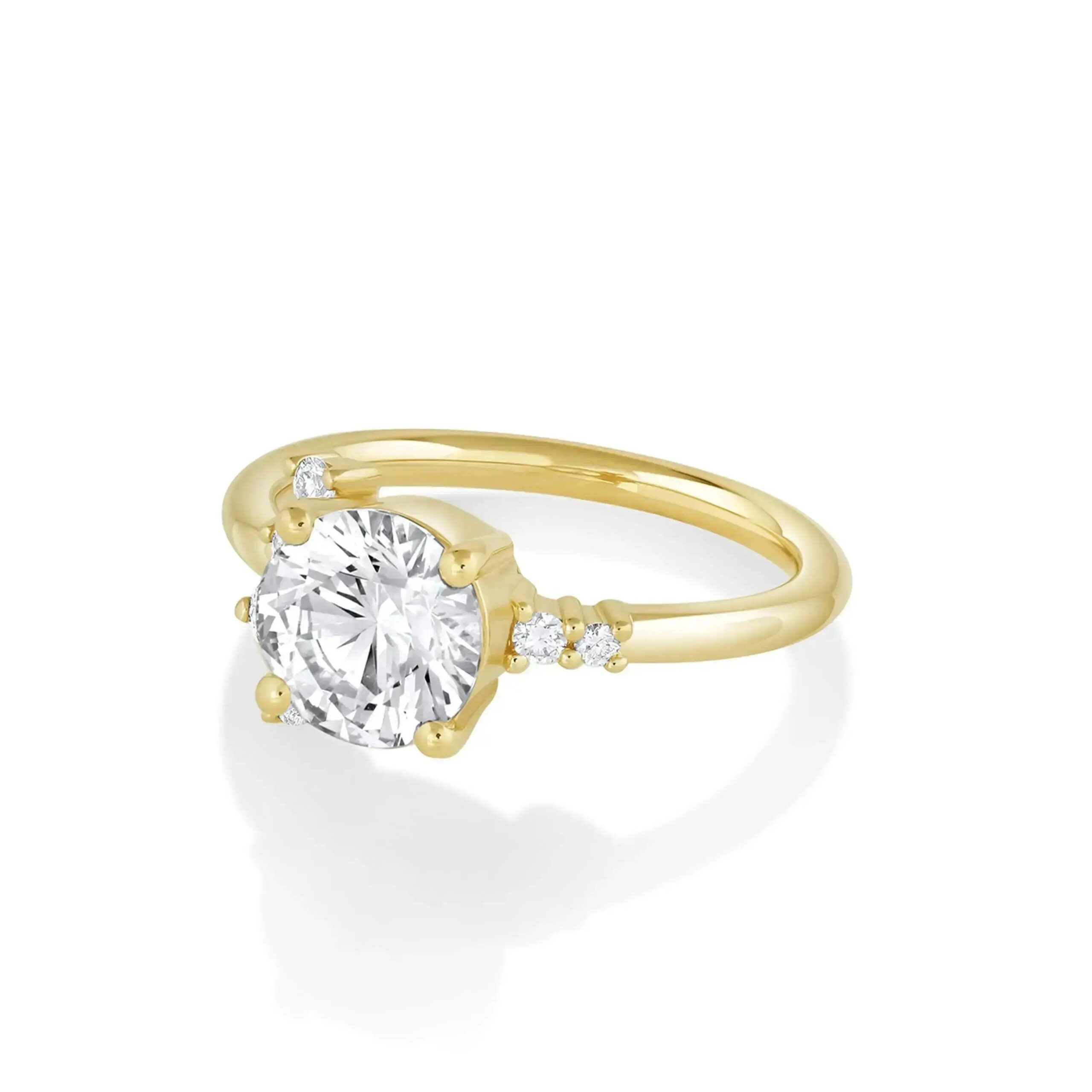 The Amelia Round Cluster Engagement Ring - Image 3