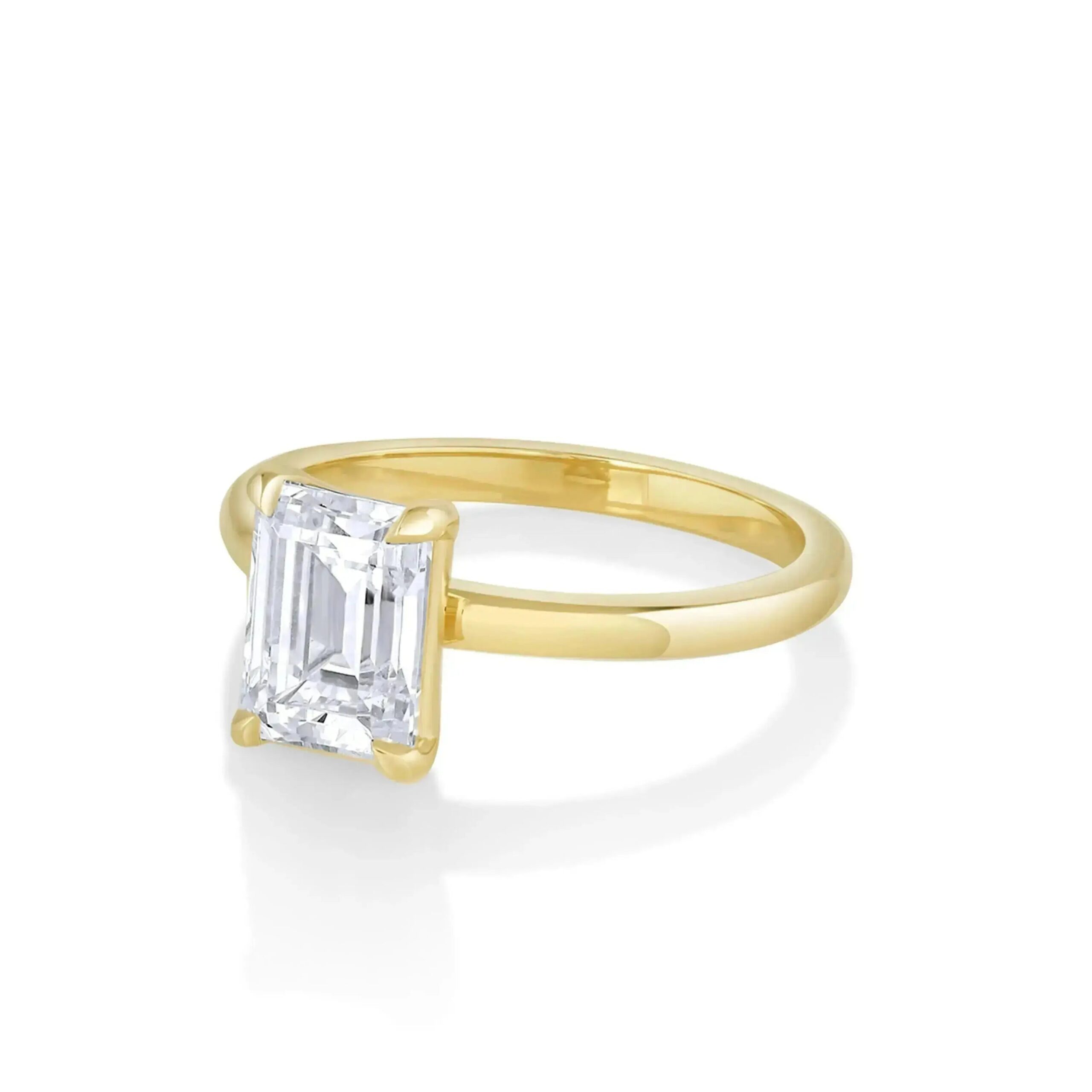 The Annette Emerald Cut Engagement Ring - Image 3