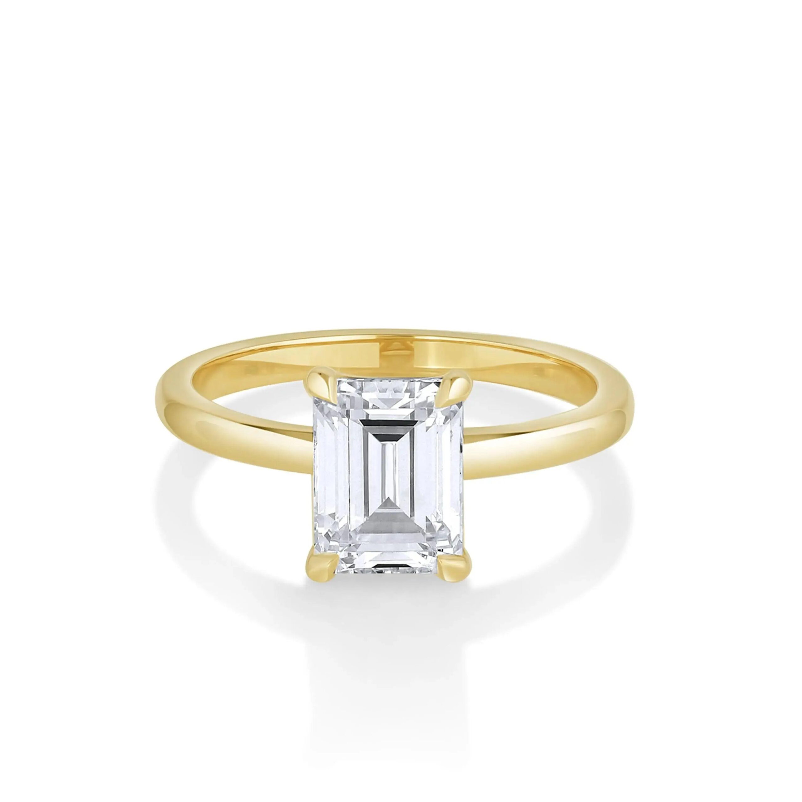 The Annette Emerald Cut Engagement Ring