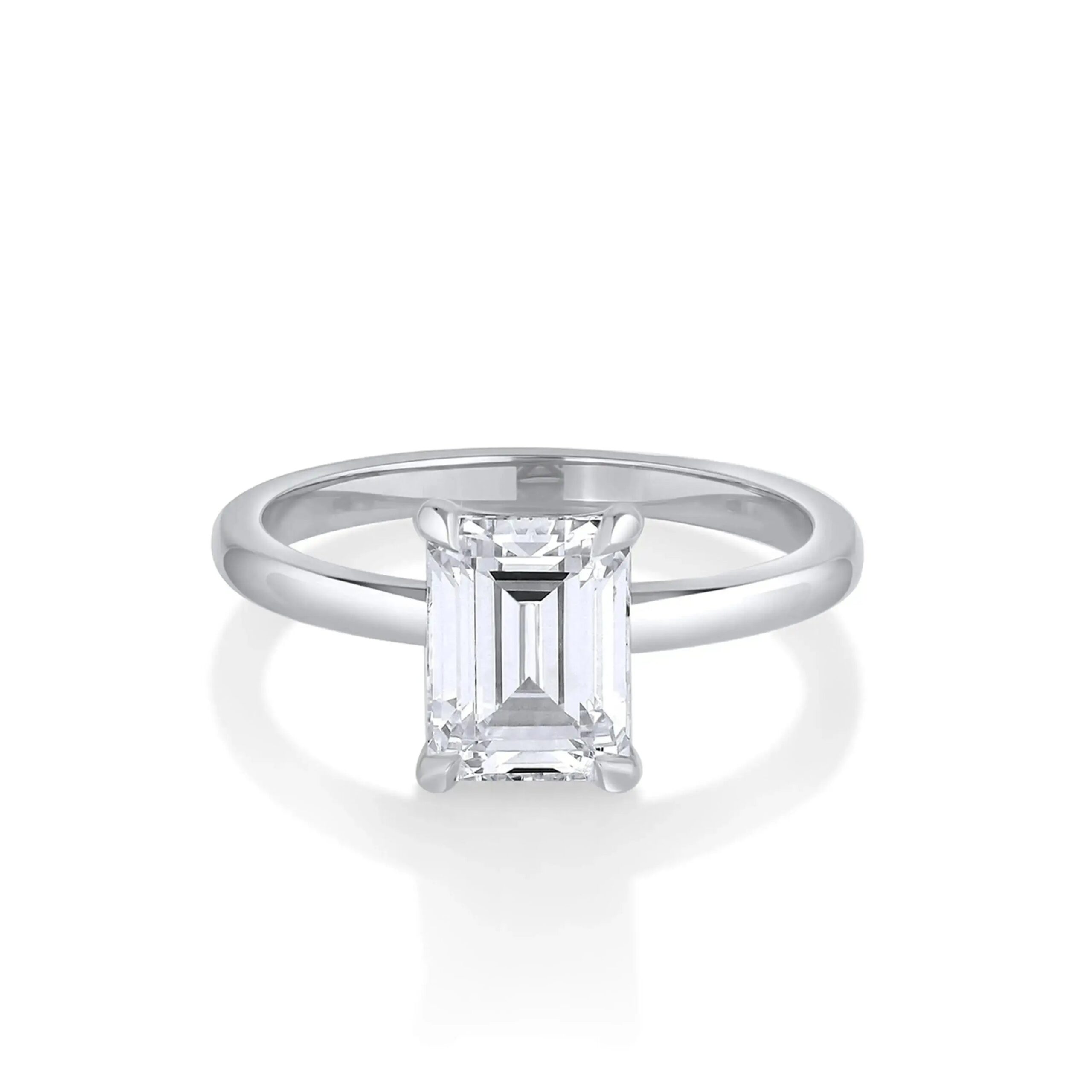 The Annette Emerald Cut Engagement Ring