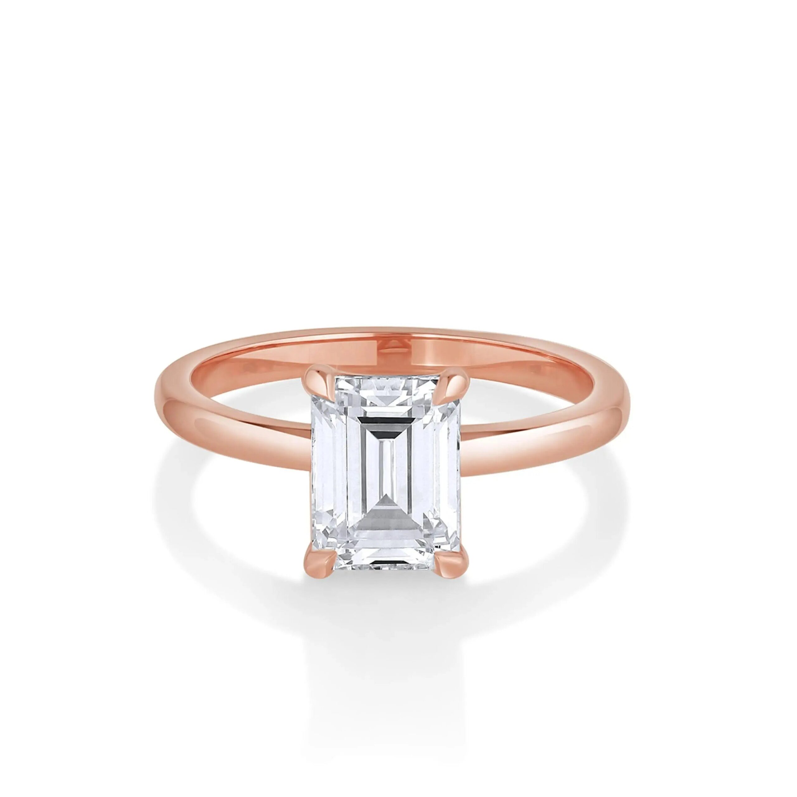 The Annette Emerald Cut Engagement Ring