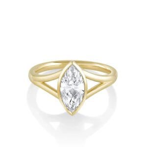 3.02ctct Lab-Created Diamond Marquise Colette Engagement Ring