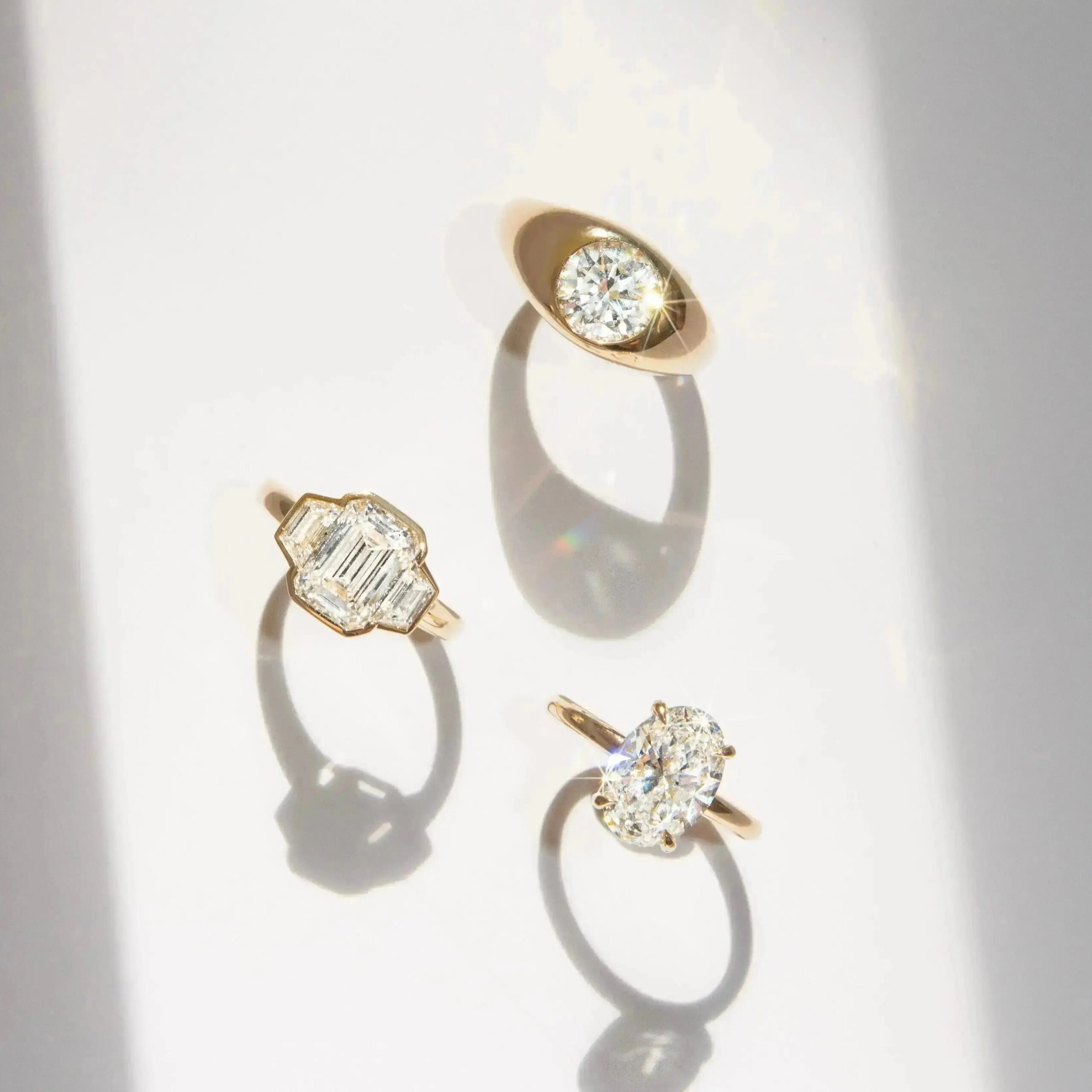 The Leonie Three Stone Engagement Ring - Image 5