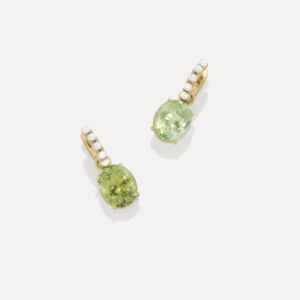 One of a Kind Gem Drop Studded Jeweled Huggies