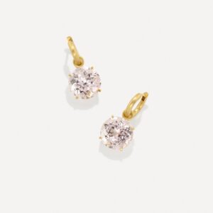 One of a Kind Gem Drop Jeweled Huggies