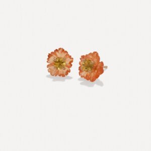 One of a Kind Tropical Flower Studs