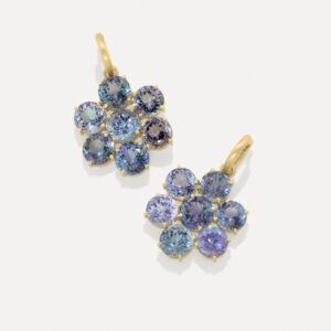 One of a Kind Gemmy Gem Floret Jeweled Huggies