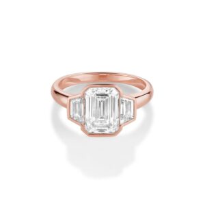The Leonie Three Stone Engagement Ring