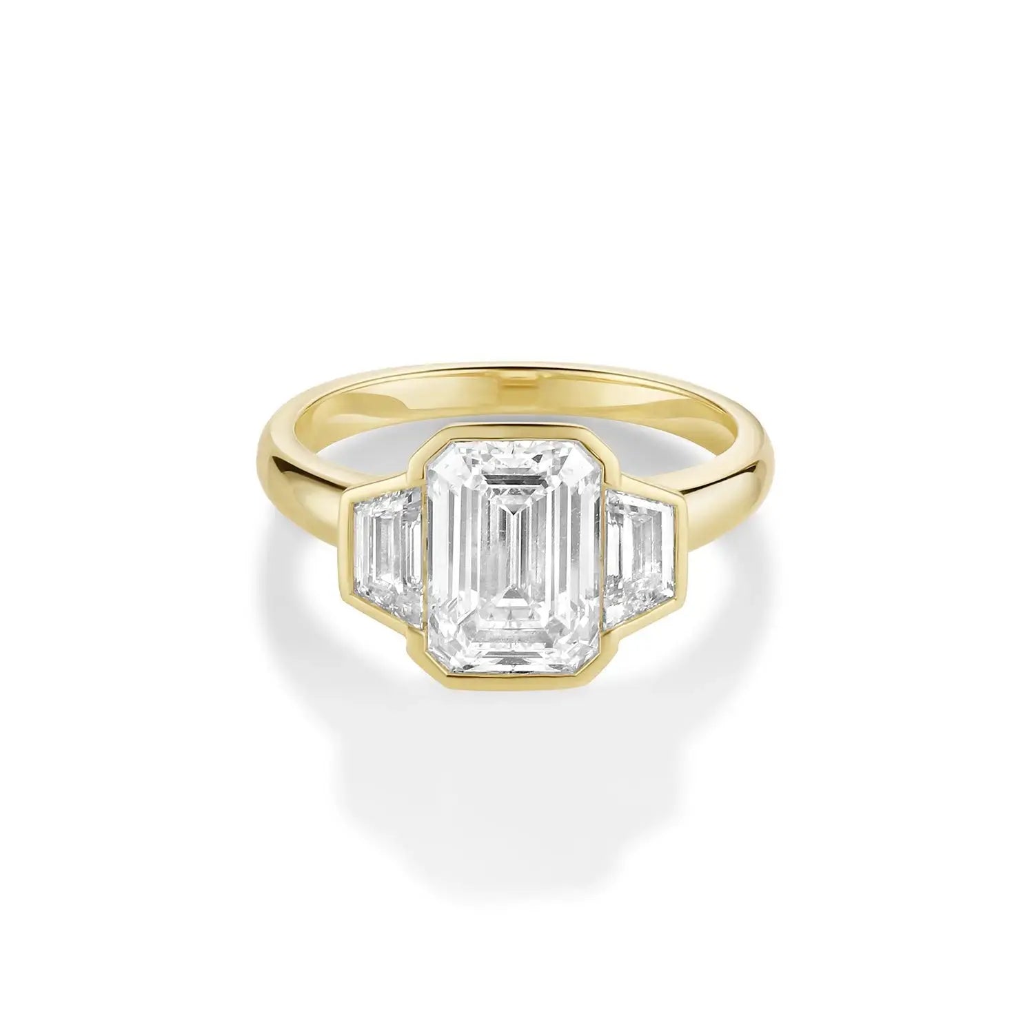 2.51ct Lab-Created Diamond Leonie Three Stone Engagement Ring