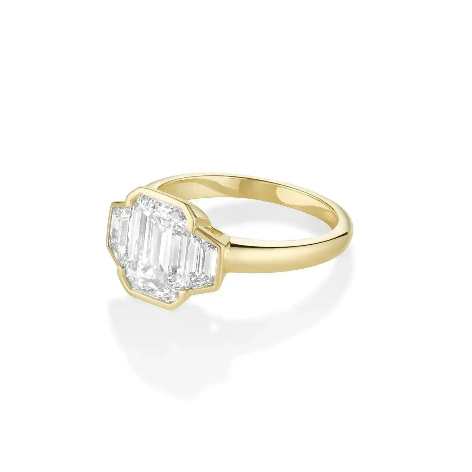 2.51ct Lab-Created Diamond Leonie Three Stone Engagement Ring - Image 3
