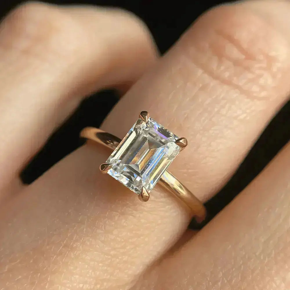 The Annette Emerald Cut Engagement Ring - Image 2