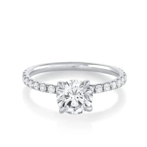 The Frankie Pavé Engagement Ring