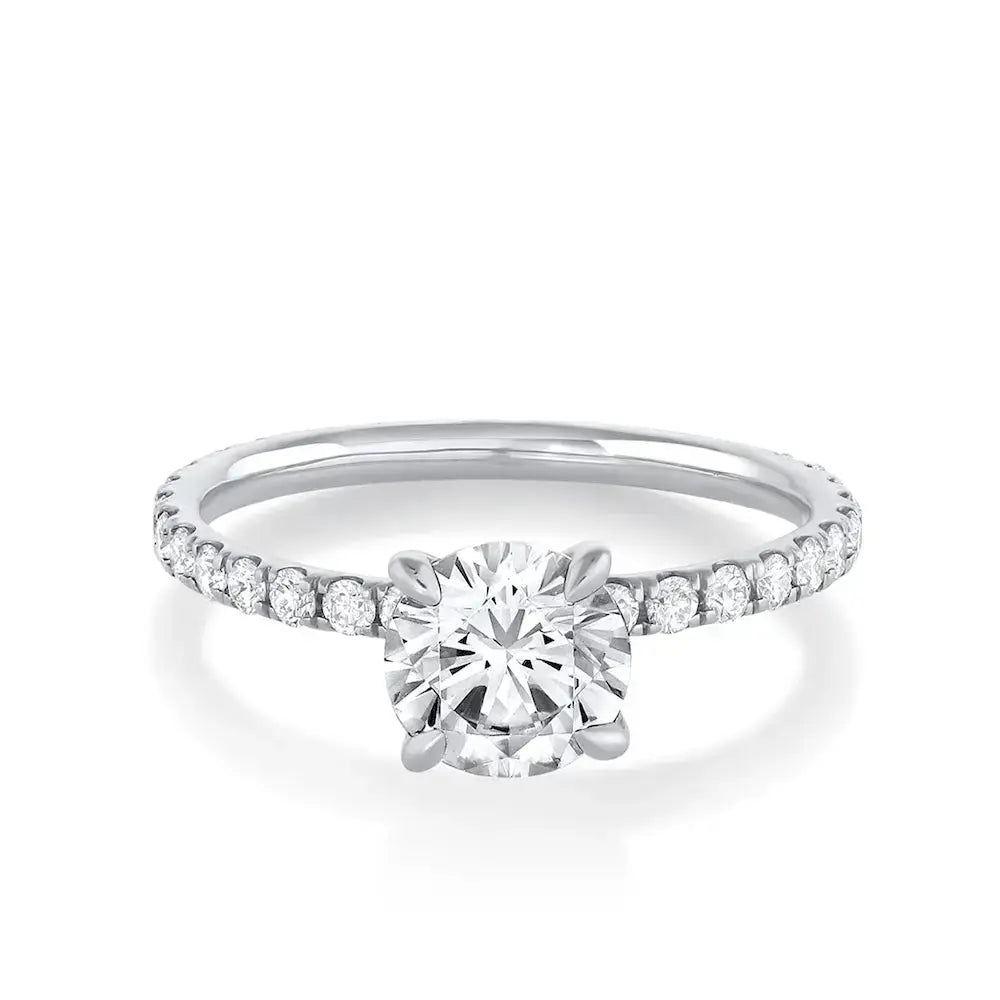 The Frankie Pavé Engagement Ring