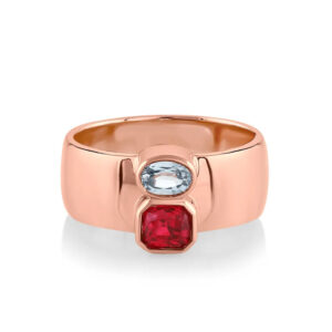 1.02ct Ruby & Sapphire Relic Ring