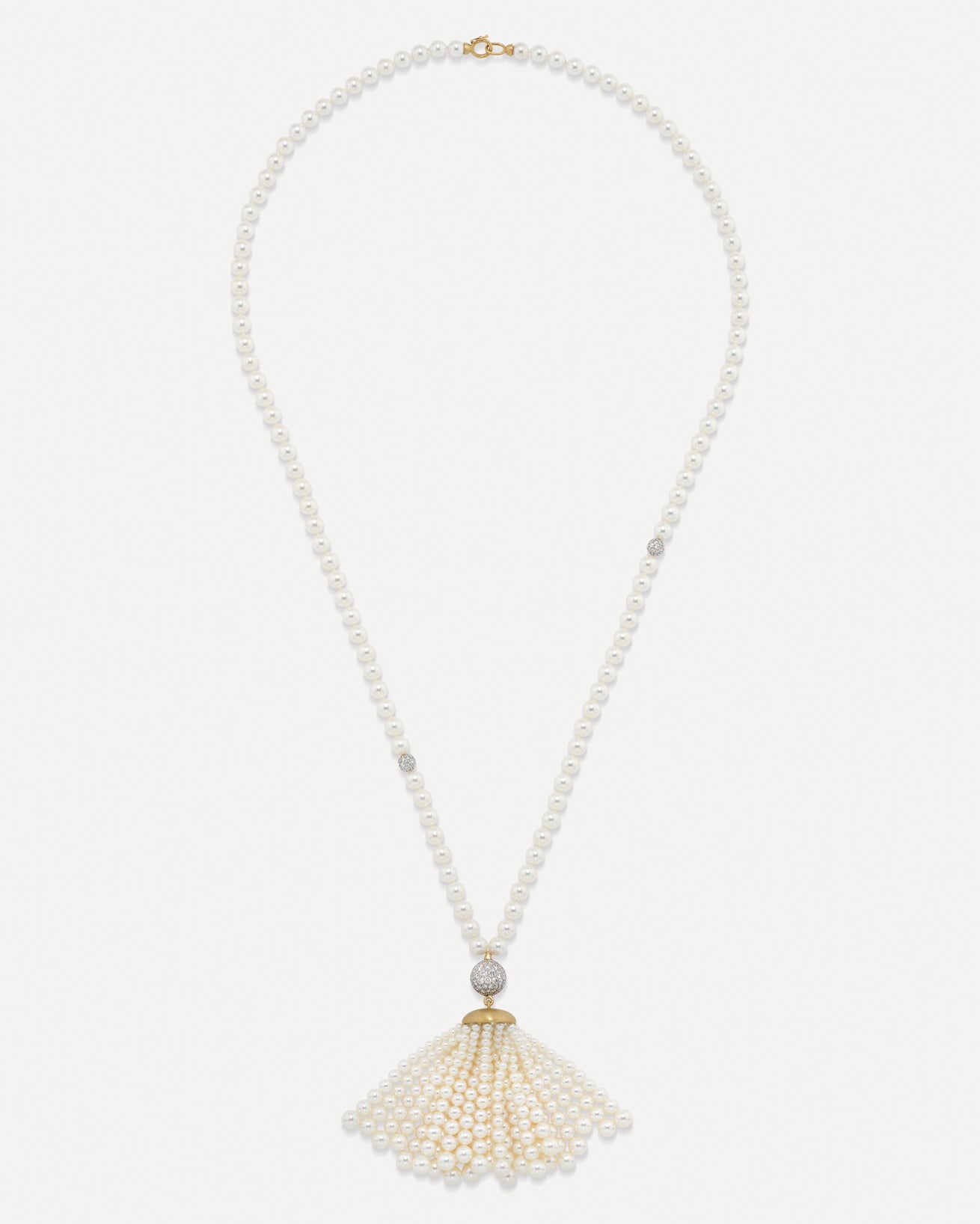 Diamond Gumball Tassel Long Necklace - Image 6