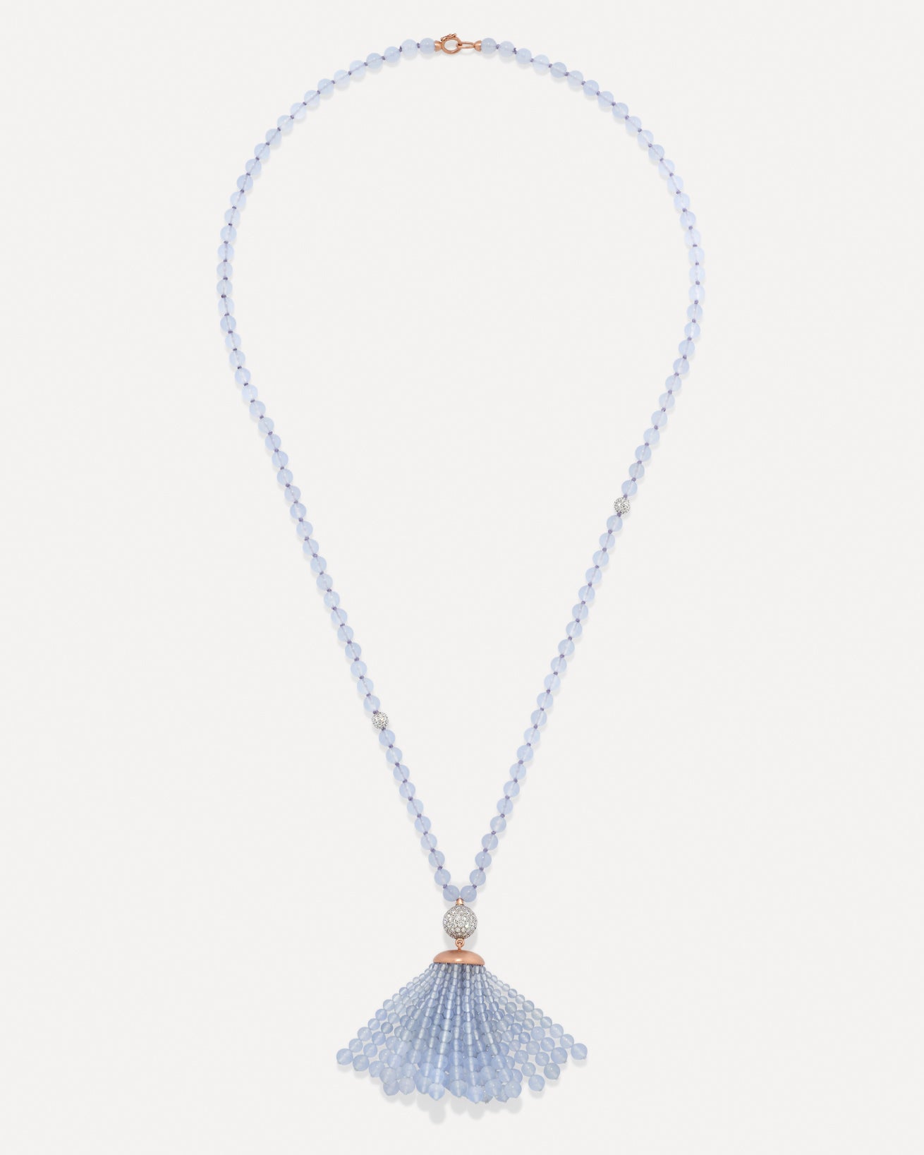 Diamond Gumball Tassel Long Necklace - Image 3