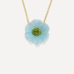 One of a Kind Tropical Flower Necklace