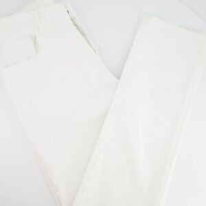Prada Menswear White Tapered Fit Jeans with Logo Size 33