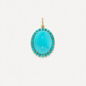 One of a Kind Studded Oval Charm