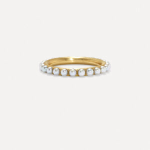 Pearl Studded Band Ring