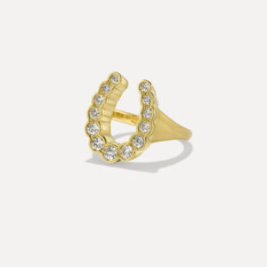 Diamond Horseshoe Ring