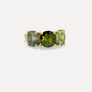 One of a Kind Round Stone Gemmy Gem Ring