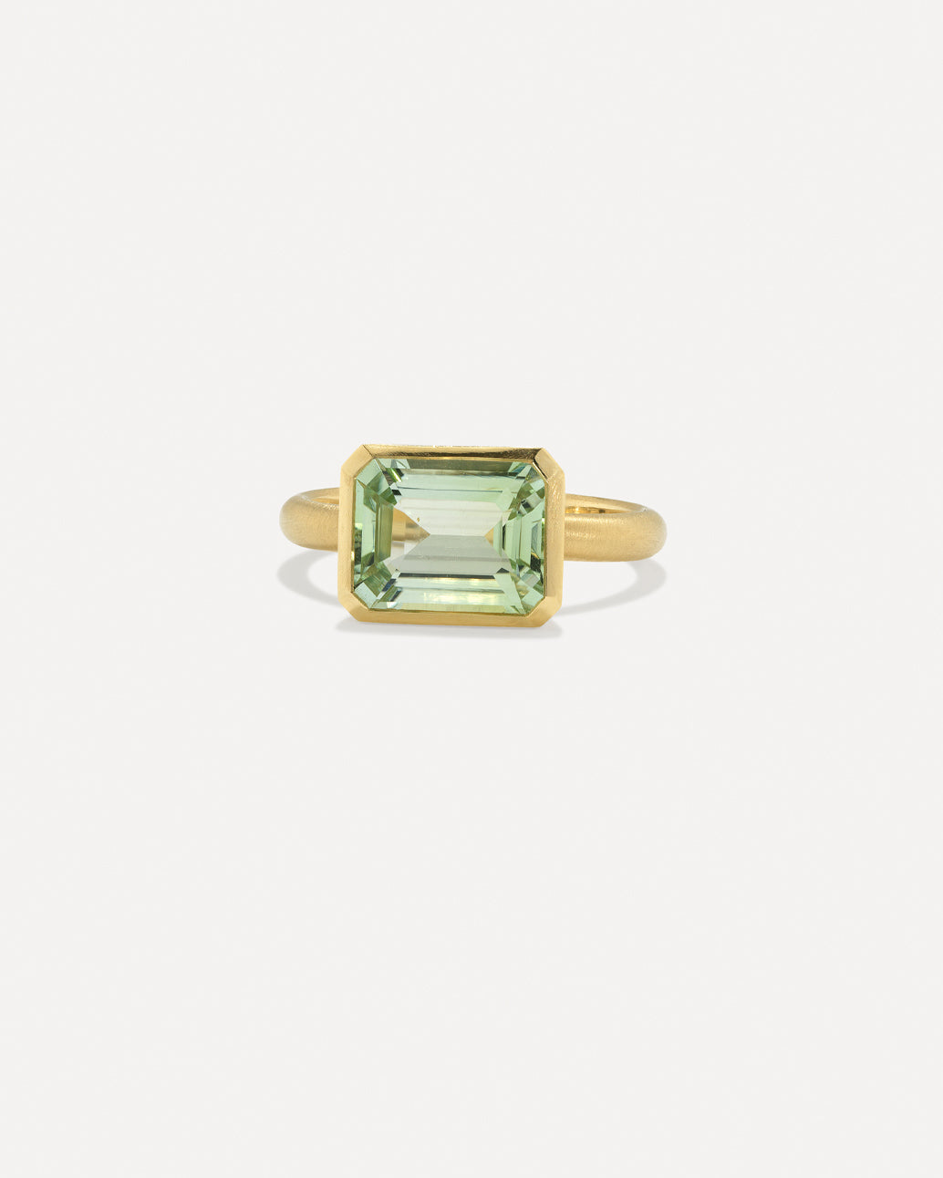 One of a Kind Gem Drop Emerald-Cut Bezel Ring