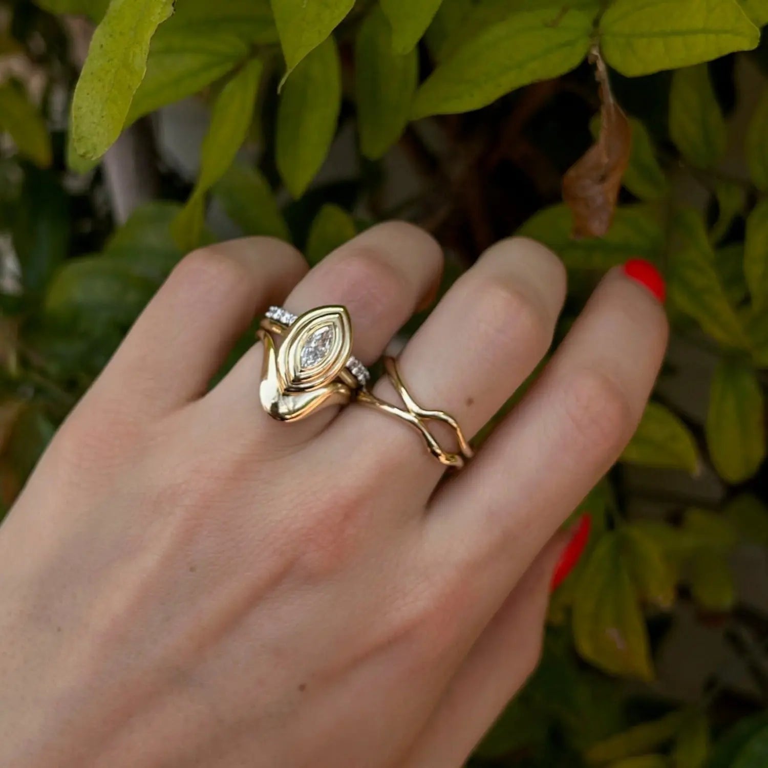 0.45ct In Orbit Marquise Diamond Ring - Image 2