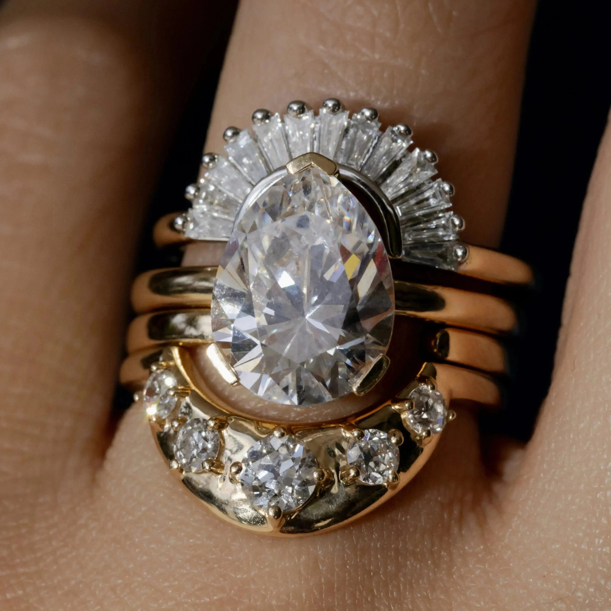 The Sloane Pear Solitaire Engagement Ring - Image 7