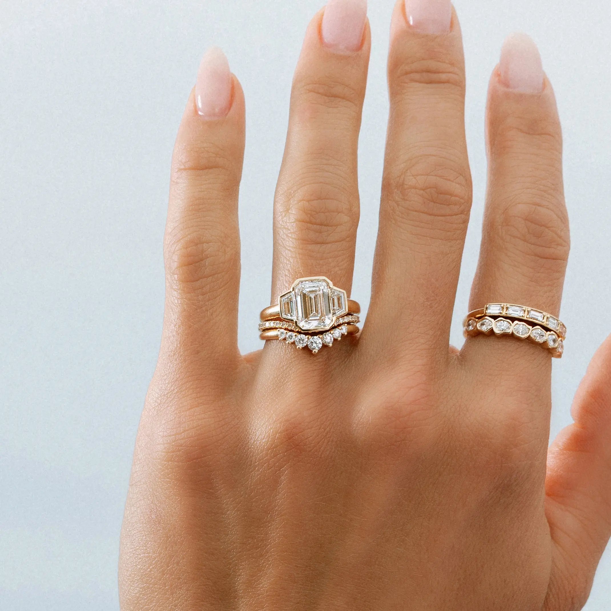 The Leonie Three Stone Engagement Ring - Image 2