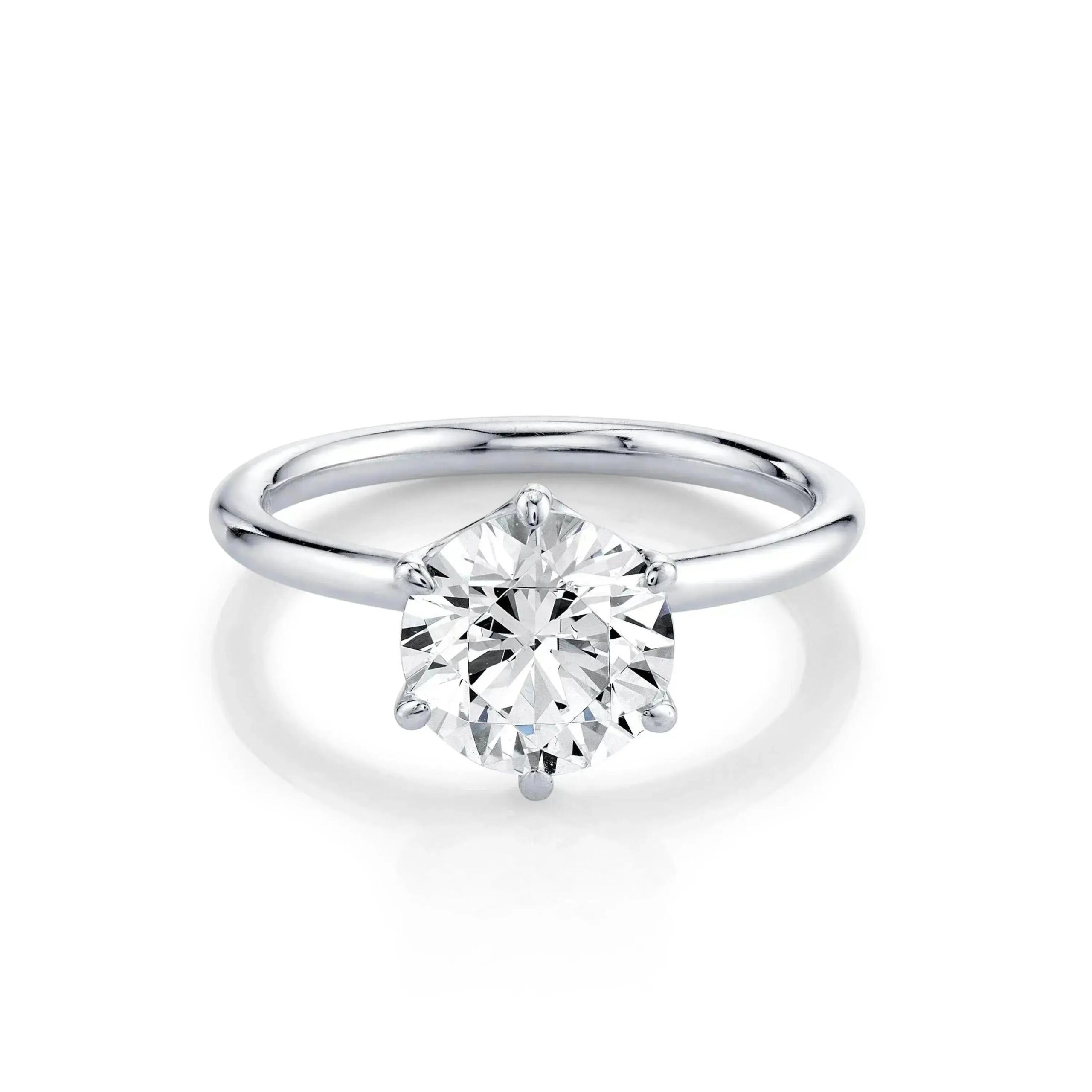 The Camille Round Brilliant Solitaire Engagement Ring