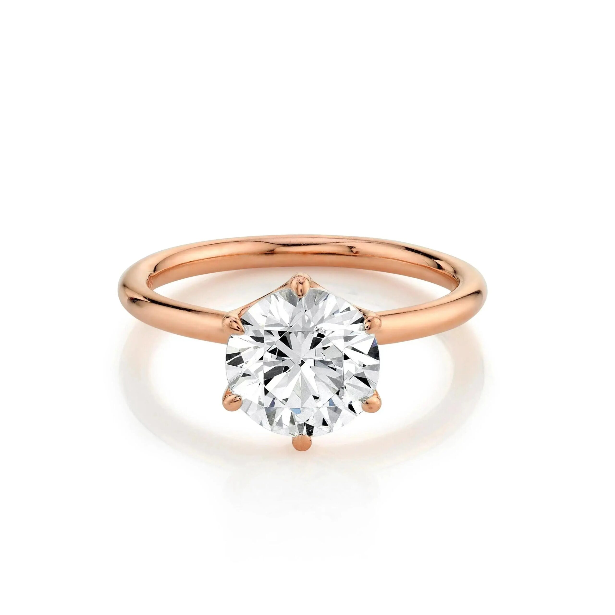 The Camille Round Brilliant Solitaire Engagement Ring