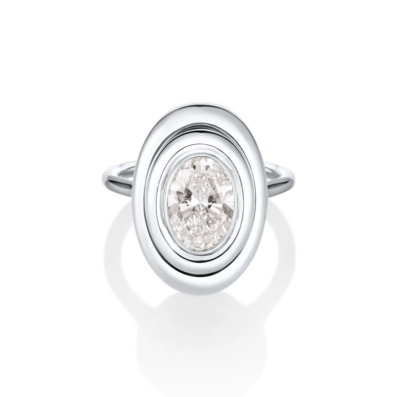 The In-Orbit Oval Engagement Ring