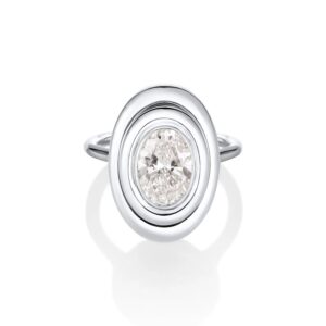 The In-Orbit Oval Engagement Ring