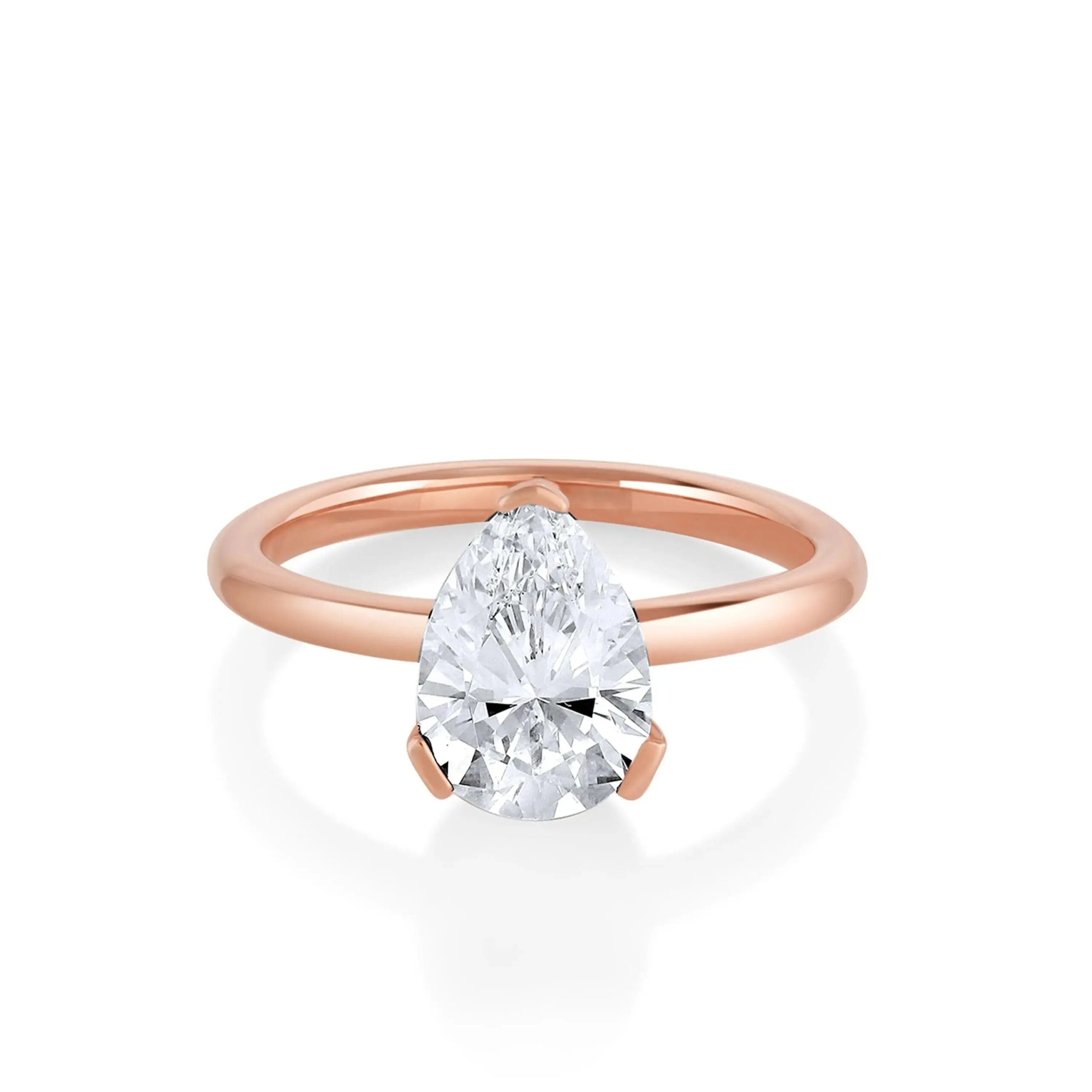 The Sloane Pear Solitaire Engagement Ring