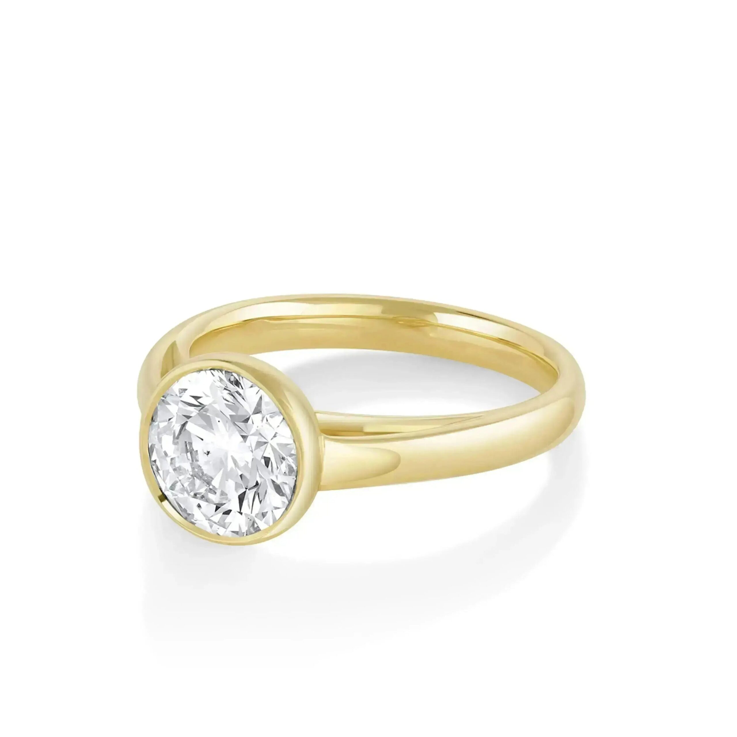 The Tessa Bezel Round Solitaire Engagement Ring - Image 3