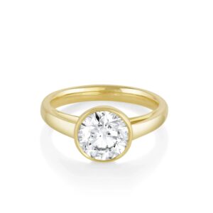 The Tessa Bezel Round Solitaire Engagement Ring