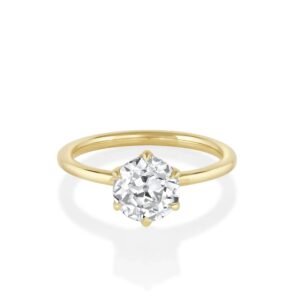 3.01ct Lab-Created Camille Round Brilliant Solitaire Engagement Ring